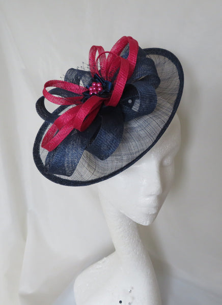 French Navy and Cerise Pink Cecilia