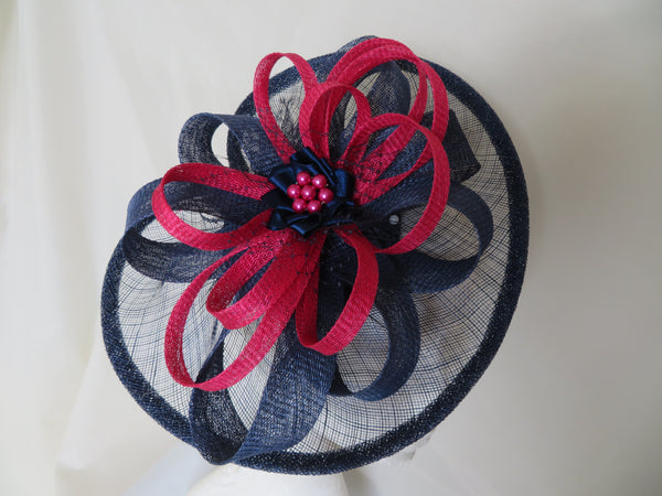 French Navy and Cerise Pink Cecilia