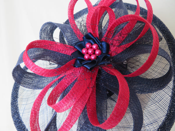 French Navy and Cerise Pink Cecilia