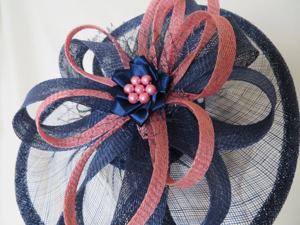 French Navy and Dusky Pink Cecilia