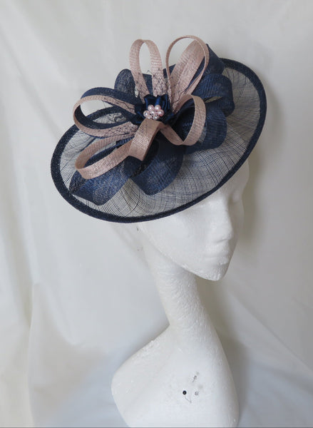 French Navy and Pale Vintage Pink Cecilia