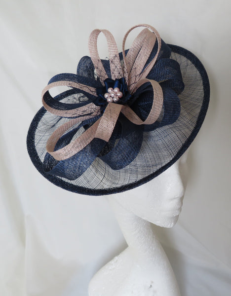 French Navy and Pale Vintage Pink Cecilia