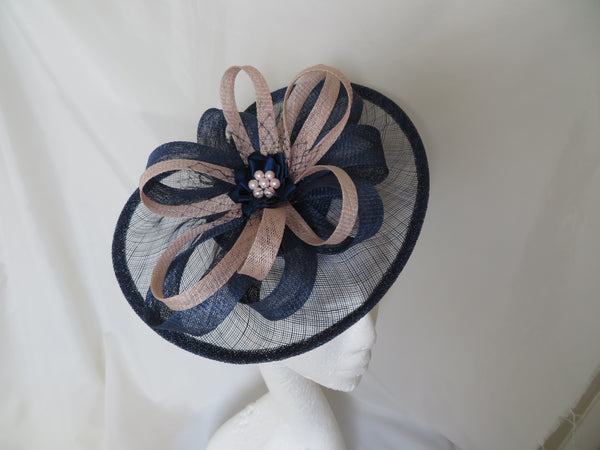 French Navy and Pale Vintage Pink Cecilia