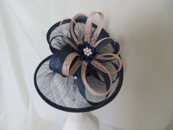 French Navy and Pale Vintage Pink Cecilia