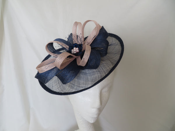 French Navy and Pale Vintage Pink Cecilia