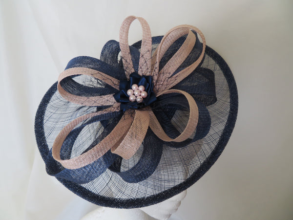 French Navy and Pale Vintage Pink Cecilia