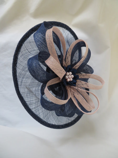 French Navy and Pale Vintage Pink Cecilia