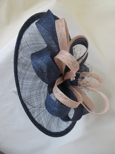 French Navy and Pale Vintage Pink Cecilia