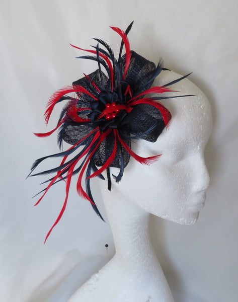 Navy Blue and Red Lily