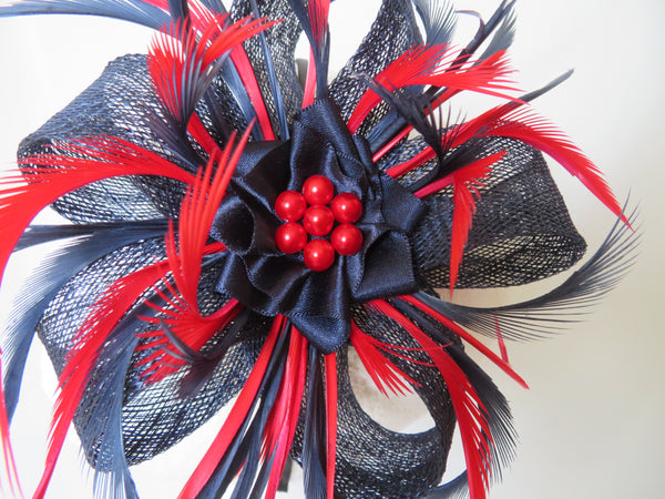Navy Blue and Red Lily