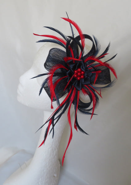 Navy Blue and Red Lily