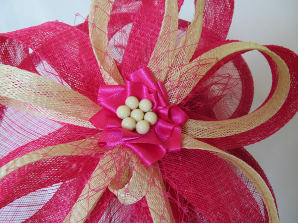 Cerise Pink and Lemon Yellow Cecilia