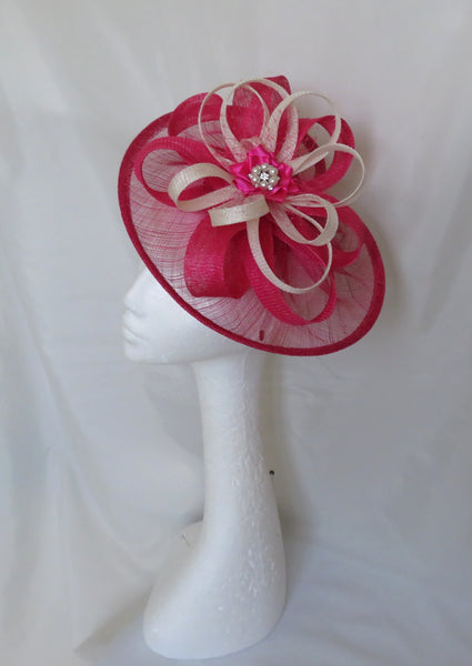 Cerise Pink and Ivory Cecilia