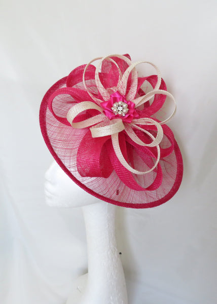 Cerise Pink and Ivory Cecilia