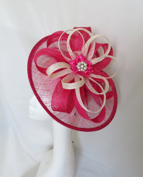 Cerise Pink and Ivory Cecilia