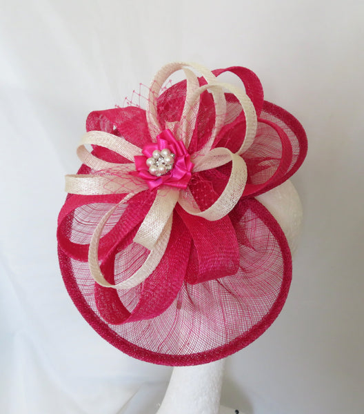 Cerise Pink and Ivory Cecilia