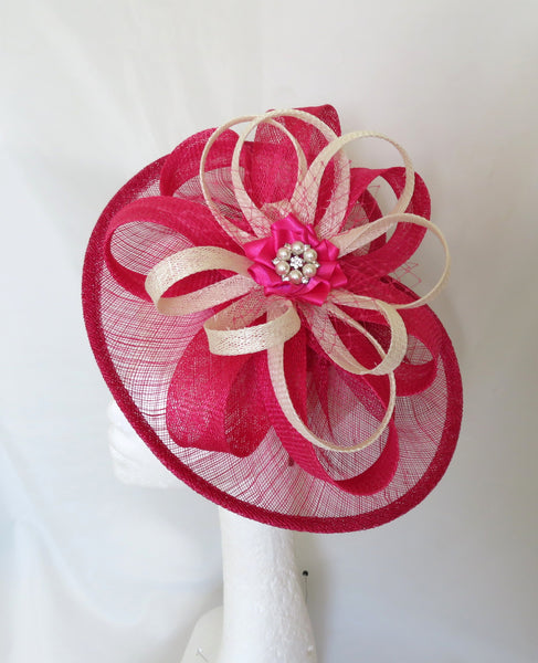 Cerise Pink and Ivory Cecilia
