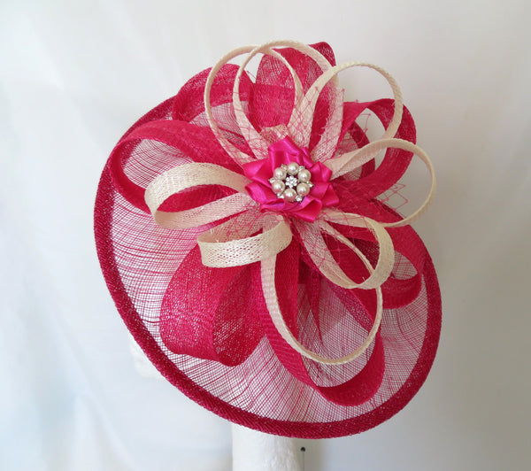 Cerise Pink and Ivory Cecilia