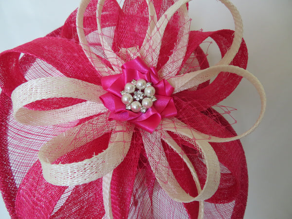 Cerise Pink and Ivory Cecilia