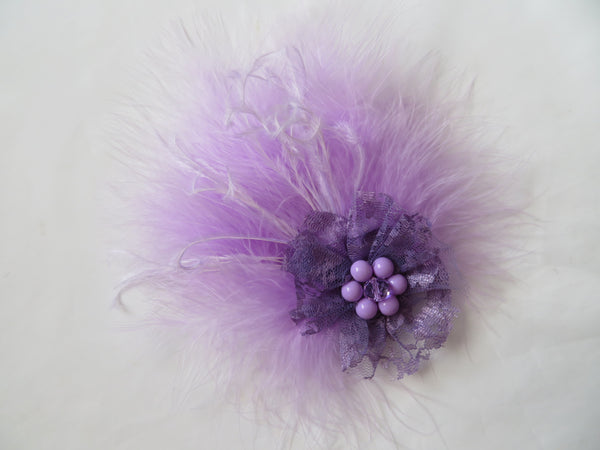 Lilac Downy Blossom Hair Clip