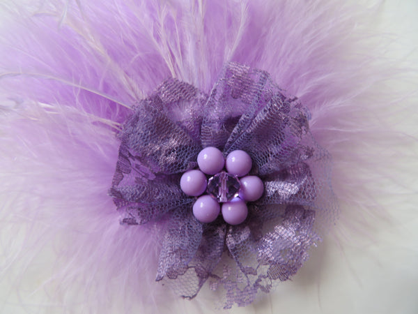 Lilac Downy Blossom Hair Clip