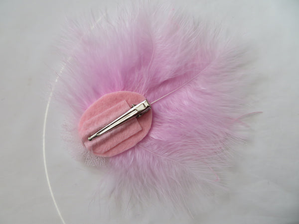 Pale Pink Downy Blossom Hair Clip