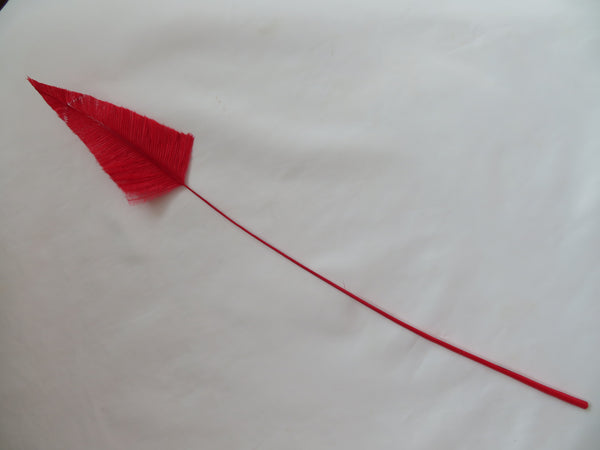 Red Single Ostrich Arrow Feather