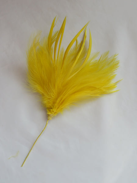 Bright Yellow Feather Mount