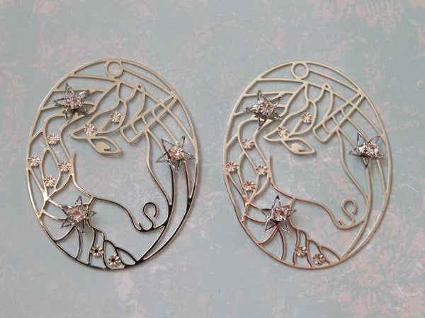 Unicorn Filigree Pendant