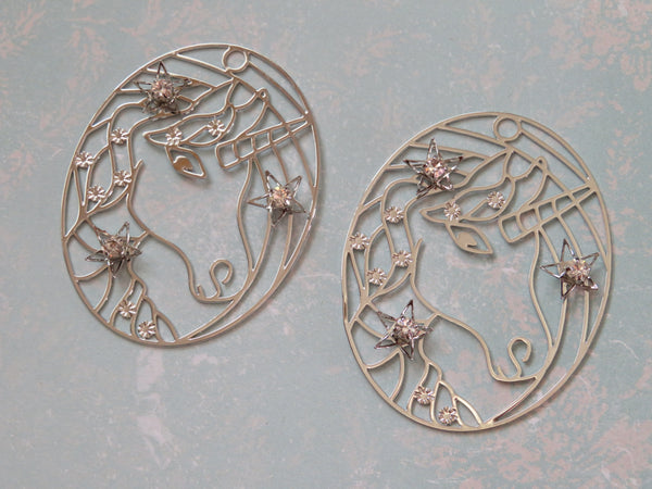 Unicorn Filigree Pendant