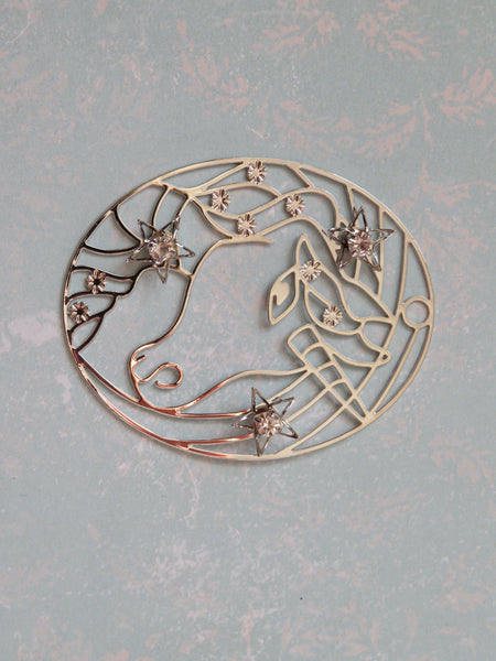 Unicorn Filigree Pendant