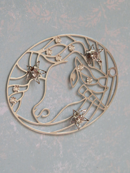 Unicorn Filigree Pendant