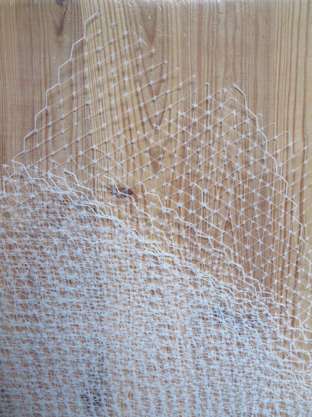 Ivory Classic Millinery Veiling Offcuts – Bundle of 10 Pieces