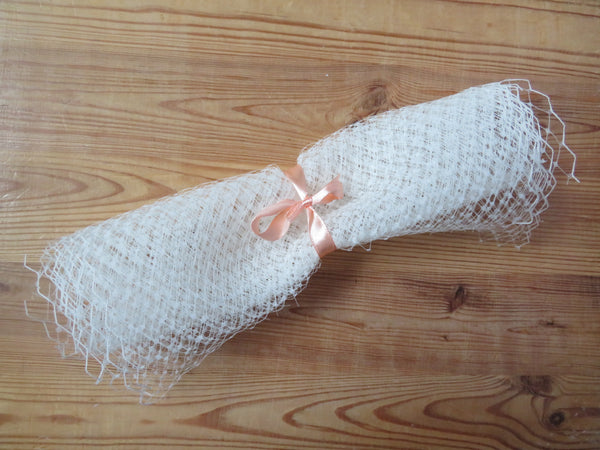 Ivory Classic Millinery Veiling Offcuts – Bundle of 10 Pieces