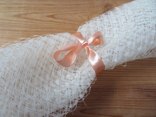 Ivory Classic Millinery Veiling Offcuts – Bundle of 10 Pieces