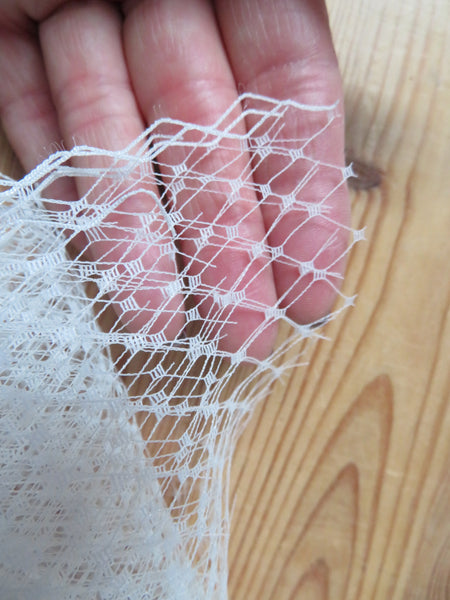 Ivory Classic Millinery Veiling Offcuts – Bundle of 10 Pieces