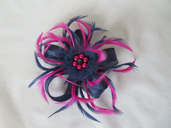 Navy & Magenta Orchid Pink Mini Lily