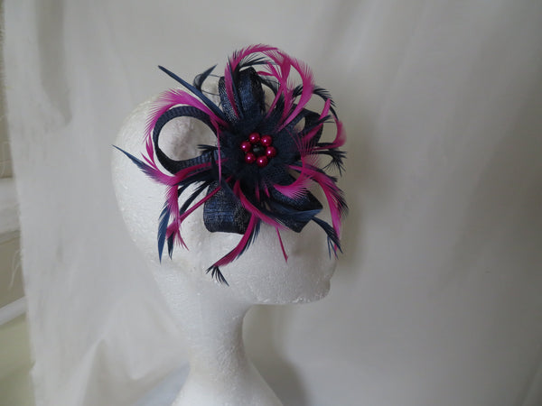 Navy & Magenta Orchid Pink Mini Lily