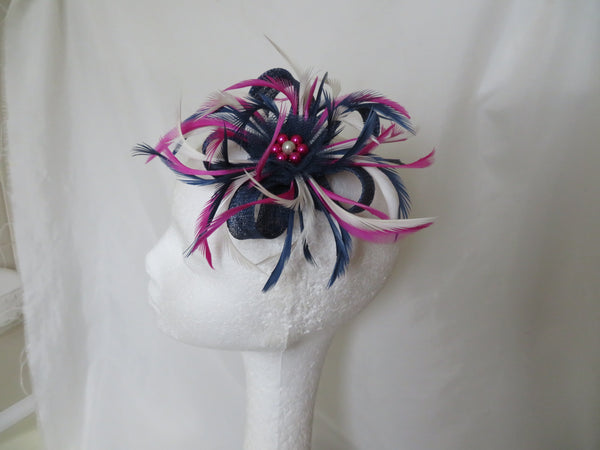 Navy & Magenta Orchid Pink Mini Lily