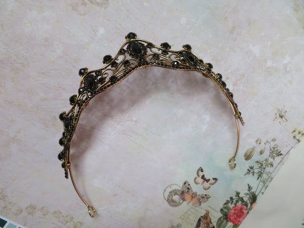 Dark Dahlia Jewelled Tiara