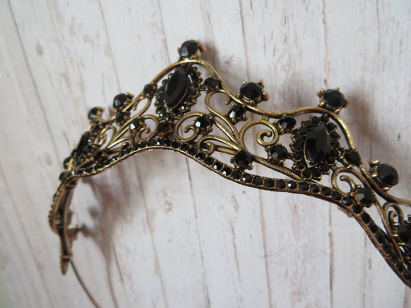 Dark Dahlia Jewelled Tiara