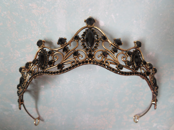 Dark Dahlia Jewelled Tiara