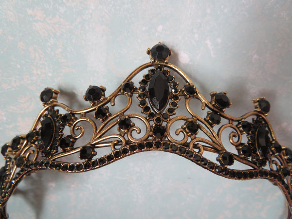 Dark Dahlia Jewelled Tiara