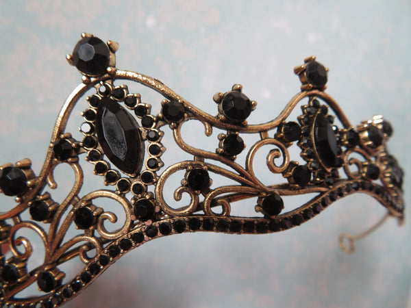 Dark Dahlia Jewelled Tiara