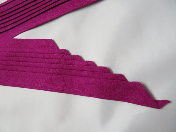Magenta Crepe Puggaree Hat Band