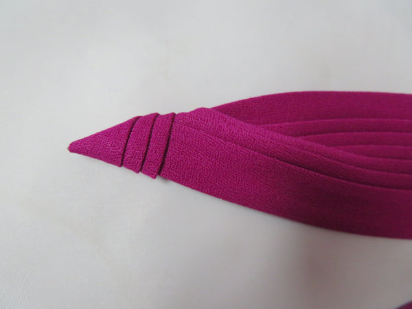 Magenta Crepe Puggaree Hat Band