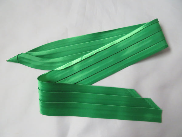 Emerald Green Satin Puggaree Hat Band