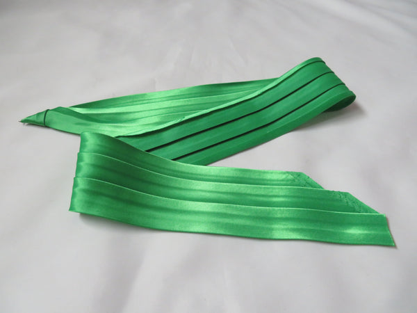 Emerald Green Satin Puggaree Hat Band
