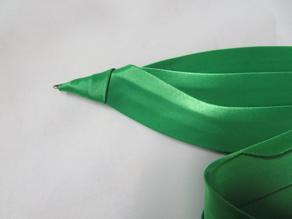 Emerald Green Satin Puggaree Hat Band