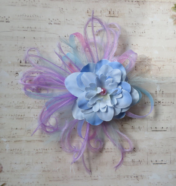Unicorn Pastel Feather Hair Clip
